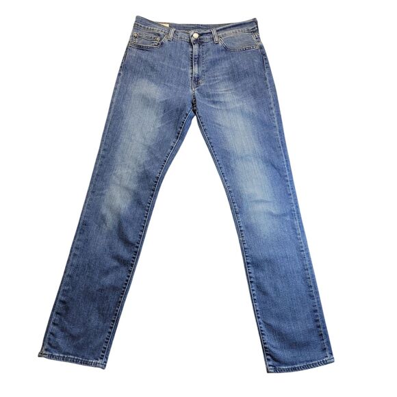 Levis Vintage‎ 511 Slim Fit BIG E Premium Stretch Blue Jeans Men’s 34X34 fits 32 - Picture 2 of 16